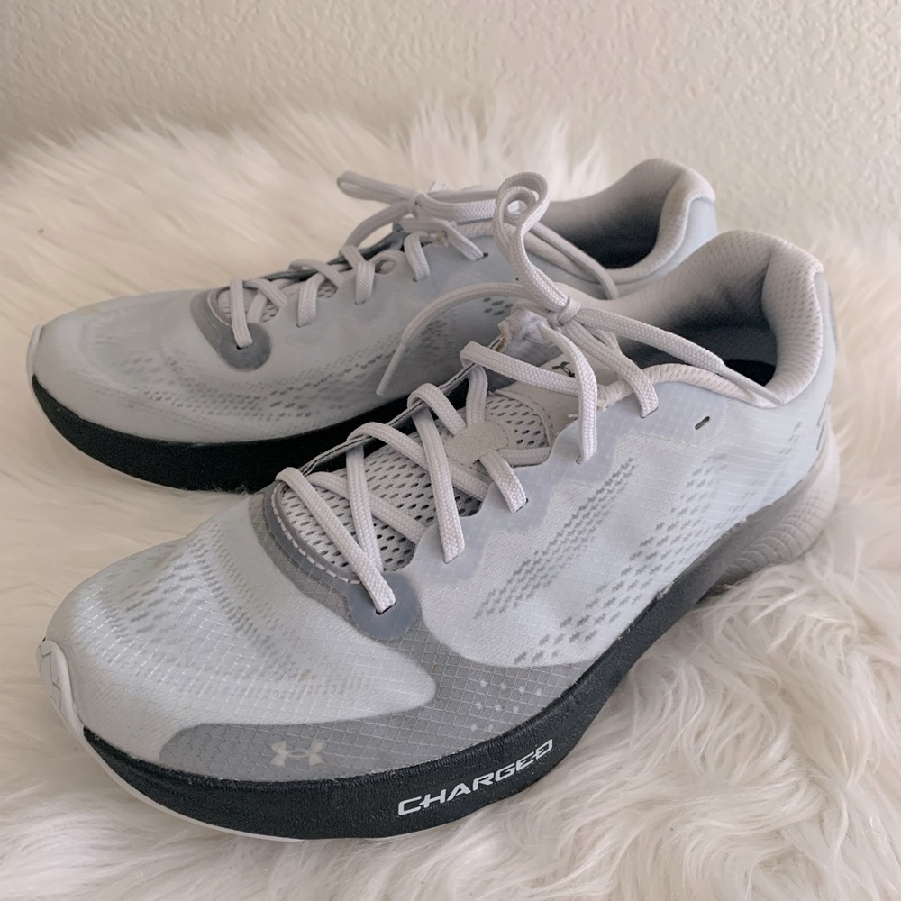 Under Armour Light Gray and Black Women's Athletic Shoes